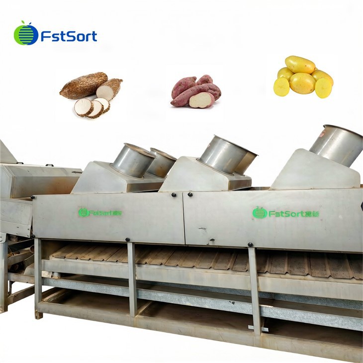 Advanced Sweet Potato Washing Roller Sorting Machine factory